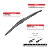 2MPLASTIC Front Hybrid Windshield Wiper Blade For TOYOTA Highlander 2020-2024