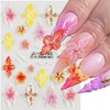 Flower Nail Stickers for Nail Art Hawaiian Flowers Nail Decals