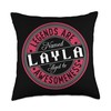 Layla | Legends are named | Layla Throw Pillow