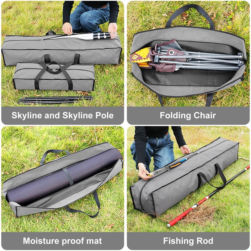 YeahBoom Light Stand Carry Bag, gray, Hard shell trolley with
