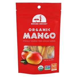 Mavuno Harvest - 100% Organic All Natural Dried Fruit Mango - 2 oz (pack of 2)