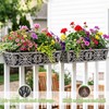 4 Pack 24 Inch Window Boxes Planter for Outdoor Plants