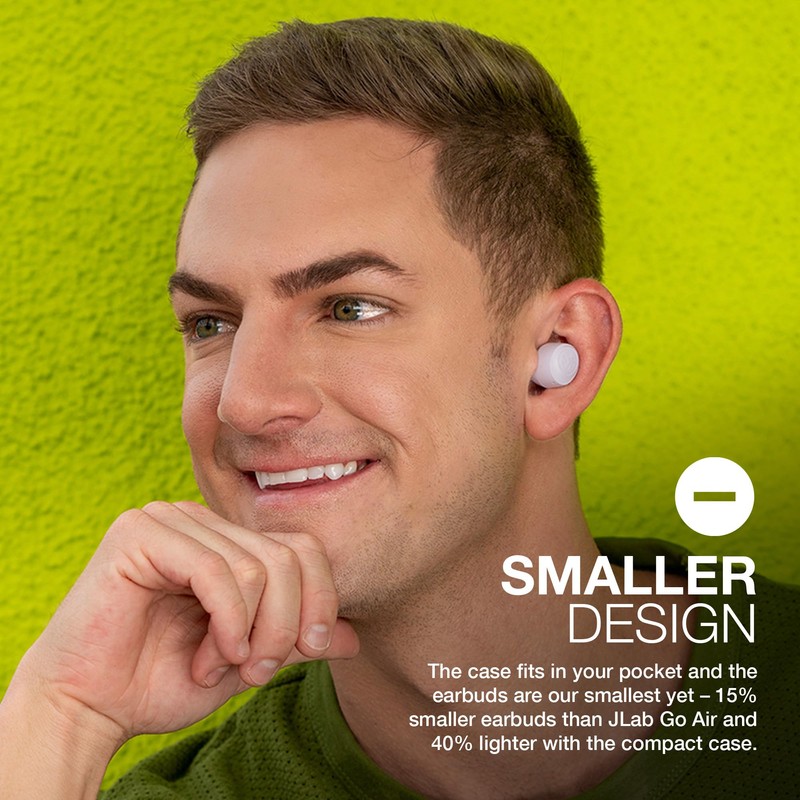 JLab Go Air Pop True Wireless Earbuds, In Ear Headphones,
