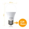 12V LED Light Bulbs, 12W 1050LM Natrual White 4000K, 80W