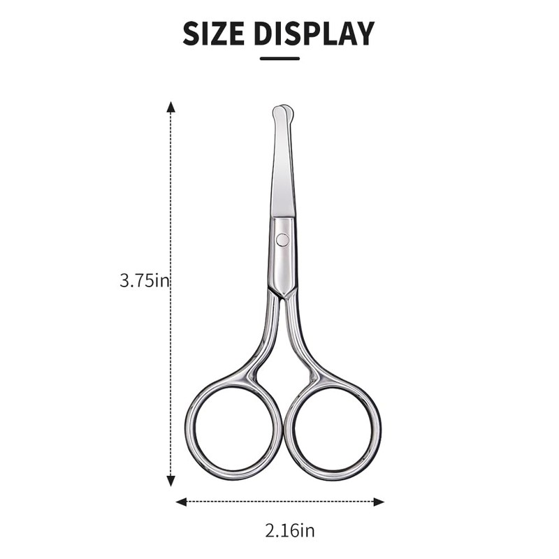 AsonTao Small Scissors With Round Tip Design - Professional Grooming