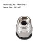 sourcing map Straight Pneumatic Push to Quick Connect Fittings 1/8NPT