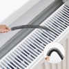 Radiator Cleaning Brush, Flexible Wood Handle Radiator Duster Brush Long