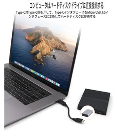 Micro B Turn Type C Converter Adapter Type C/3.0 Female Micro B Male Adapter Micro B Type C Female Data Adapter External Hard Disk Data Adapter Short Converter Adapter for PC, Smartphone, Digital