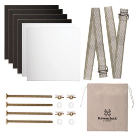 Deluxe Flower Press Expansion & Accessory Kit - Extra Long Bolts, Silicone Washers, Travel Straps, Foam Pads, Dessicant Boards, & Storage Bag - Professional Flower Pressing Accessories Set