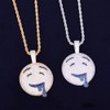 LC8 Jewelry Hip Hop Bubble Slobber Face Iced Out Bling