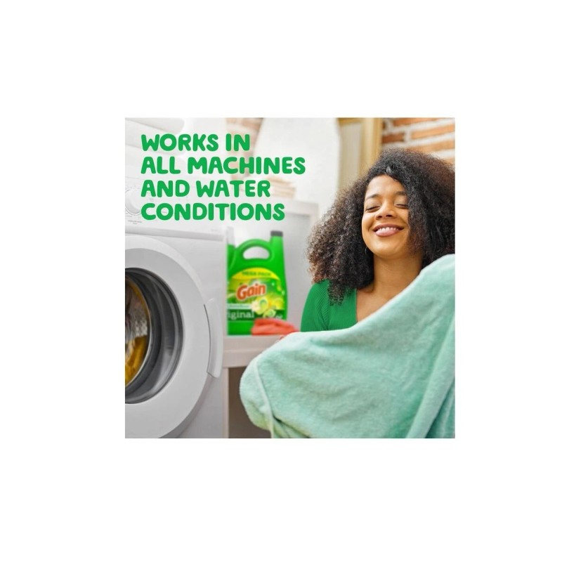 Gain + Aroma Boost Laundry Detergent Liquid, Original Scent, 107