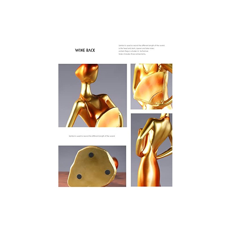 CdyBox Elegant Wine Bottle Holder Ornament Wine Single Bottle Holder