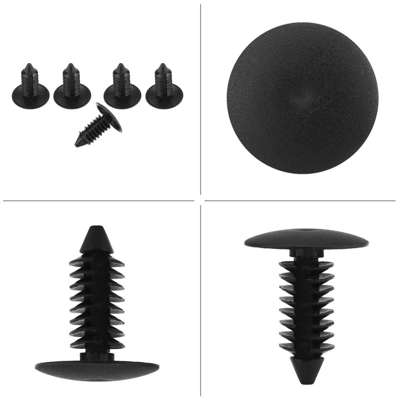 aqxreight 100pcs Nylon Bumper Mounting Rivets Clips Fender Bumper Shield