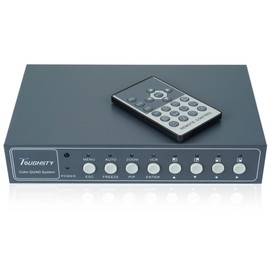 TOUGHSTY 8Ch CCTV Color Quad Processor Non-Realtime Video Multiplexer Screen Splitter with Audio & PIP