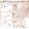 24 PCS Hearing Aid Cleaning Kits, Replacement Domes Set with