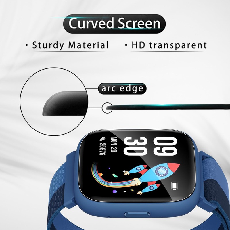 Holilo Pack of 4 Screen Protectors Compatible with Biggerfive Smartwatch