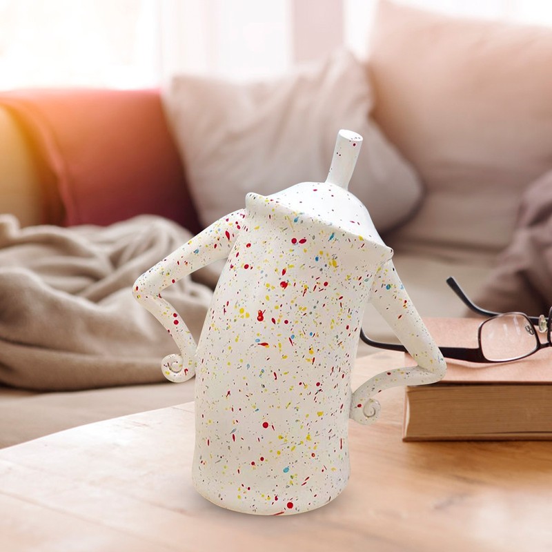 Coffee Bean Canister Cute Food Storage Desktop Ornaments Jar with