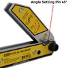 Adjustable Angle Magnetic Square, Angle 30°-270°, Inside/Outside Magnets, Angle Setting