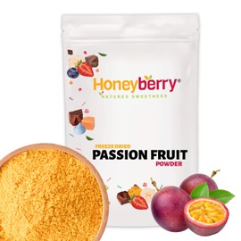 Gefriergetrocknetes Passionsfrucht Pulver 100g - Gefriergetrocknete Früchtpulver - Pulver mit Passionsfrucht Geschmack für Backen, Smoothies & Joghurt - Maracuja Pulver mit Natürlichem Aroma