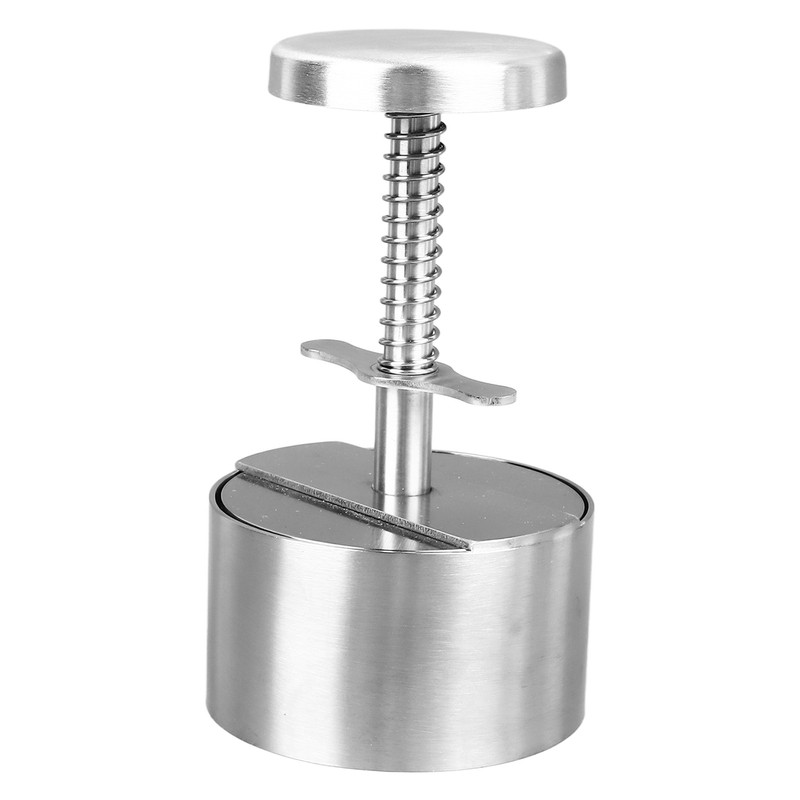 Stainless Steel Burger Press Professional Efficient Manual Prevents Stick Grill