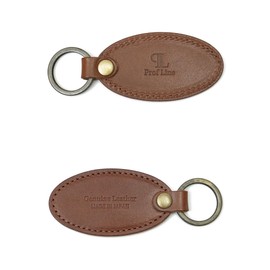 Prof Line Tochigi Leather (Japan Made in Keychain) Large Tag Ring, Flat Ring, kurikawa