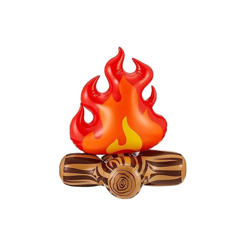 Vaulted Skulls & Co Inflatable Campfire Prop | Realistic Camp