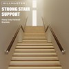 HILLMASTER Steel Handrail Bracket for Indoor Outdoor Stairs, Anti-Rust Hand