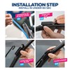 Trapo - 24” Hydrophobic Front Windshield Wiper Blade - Universal
