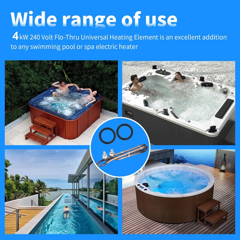 Dgqtrx 4kw 240v Hot Tub Heater Element Replacement for Balboa