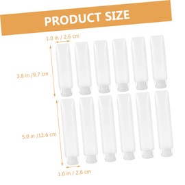 Ipetboom 12pcs Portable Makeup Storage Tube Travel Lotion Bottles Refillable Cosmetic Containers Lightweight Space Saving for Travel and Business Trips