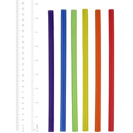 Comfy Package Comfy Package, [100 Count] Jumbo Plastic Smoothie Straws - 8.5" High - Assorted Colors