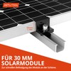 GETLITOOL 10 x Solar Module Clamps 30 mm, Black, 6