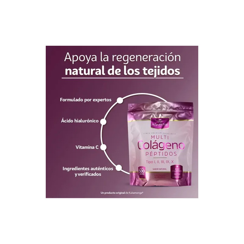 Colágeno Hidrolizado Biotina Ácido Hialurónico