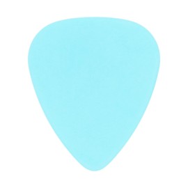 Delrin Light Blue Guitar Or Bass Pick - 1.0 mm Heavy Gauge - 351 Shape - 1 Pack