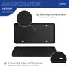 ZAKRA License Plate Frames,2 Pack Silicone License Plate Frames,Premium Silicone