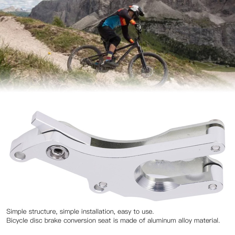 Road Bike Disc Brake Conversion Seat Durable Bicycle Brake Fixed