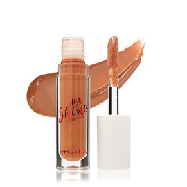 AQUAPURITY Phoera® Cushiony High Shine Lip Gloss 3ml Pigmented Moisturising Non-Sticky clear lipgloss (112 Honey)