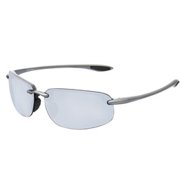 JULI Nylon Polarized Sports Sunglasses for Men Women TR90 Rimless Frame UV400 Protection for Running Fishing Baseball Driving 8001