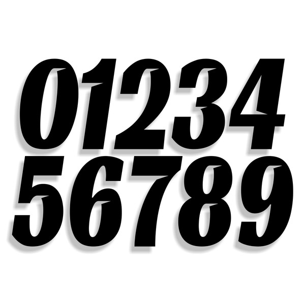 Mx & ATV Number Plate Decals | Set of 3