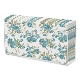 Acrylic Guest Towel Napkin Holder, Disposable Hand Towel Holder Clear Waterproof Splashing Vertical Guest Napkin Stand for Home, Hotel, Office