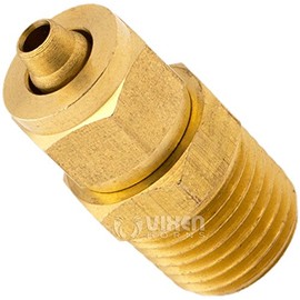 Vixen Horns 1/4" NPT (Male) Compression Fitting for 1/4" OD Tubes for Train/Air Horn Tanks VXA7014