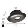 Wagner 01705101 Sliding Swivel Castor / Countersunk Roller - Diameter