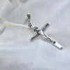 925 Sterling Silver Cross Pendant INRI Jesus Christ Crucifix Religious
