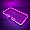 12V Universal Purple Car Truck Neon License Plate Frame Front
