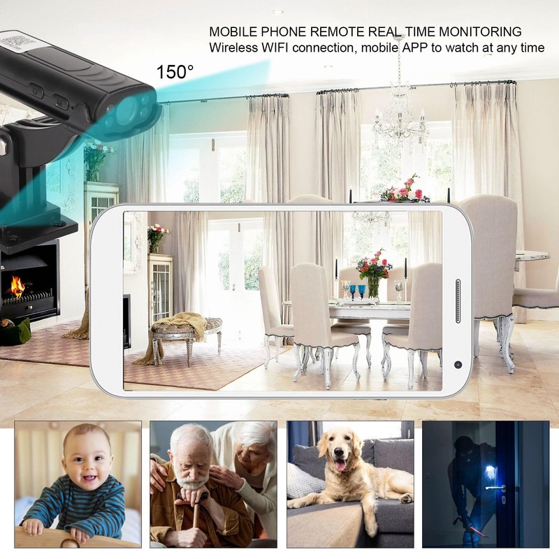 Rear View Camera, 20ft Wireless Transmission Night Vision WiFi Connection