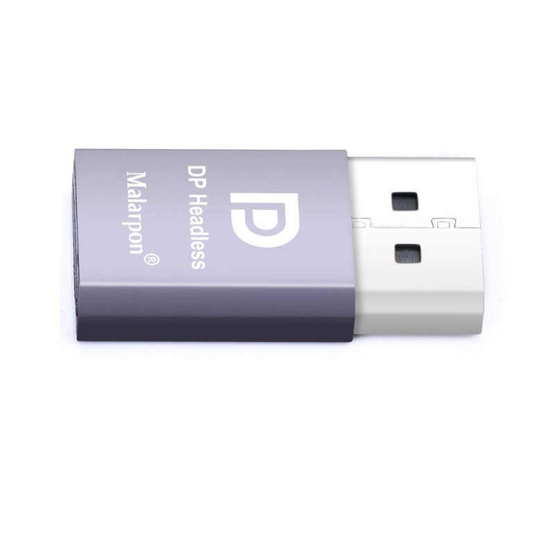 Malarpon DispalyPort Headless Ghost Display Emulator with Blue Light for