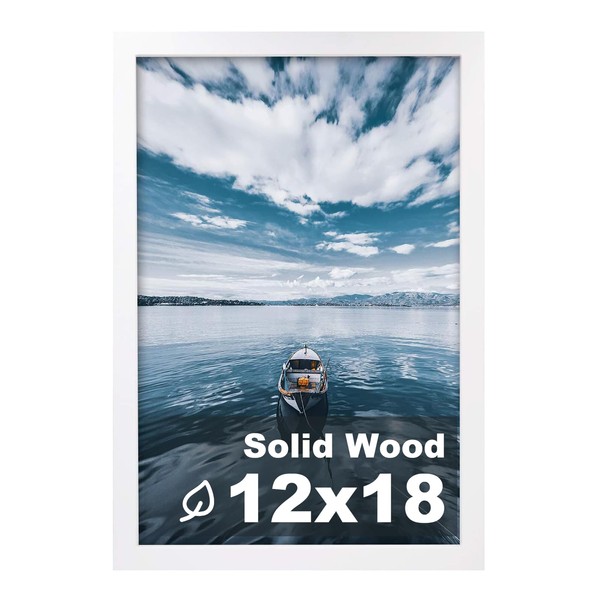 Egofine 12x18 Solid Wood Picture Frame, Made of Solid Wood