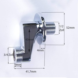 Soytich VR40 S-Connector Offset by 40 mm for Wall Fittings Set of 2