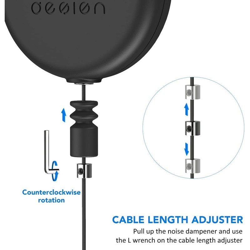 KIWI design VR Headset Cable Management Set Wire Reel Ceiling