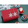 Christmas Gifts for Women, Earrings Silver Gold Hanging Snowflake with